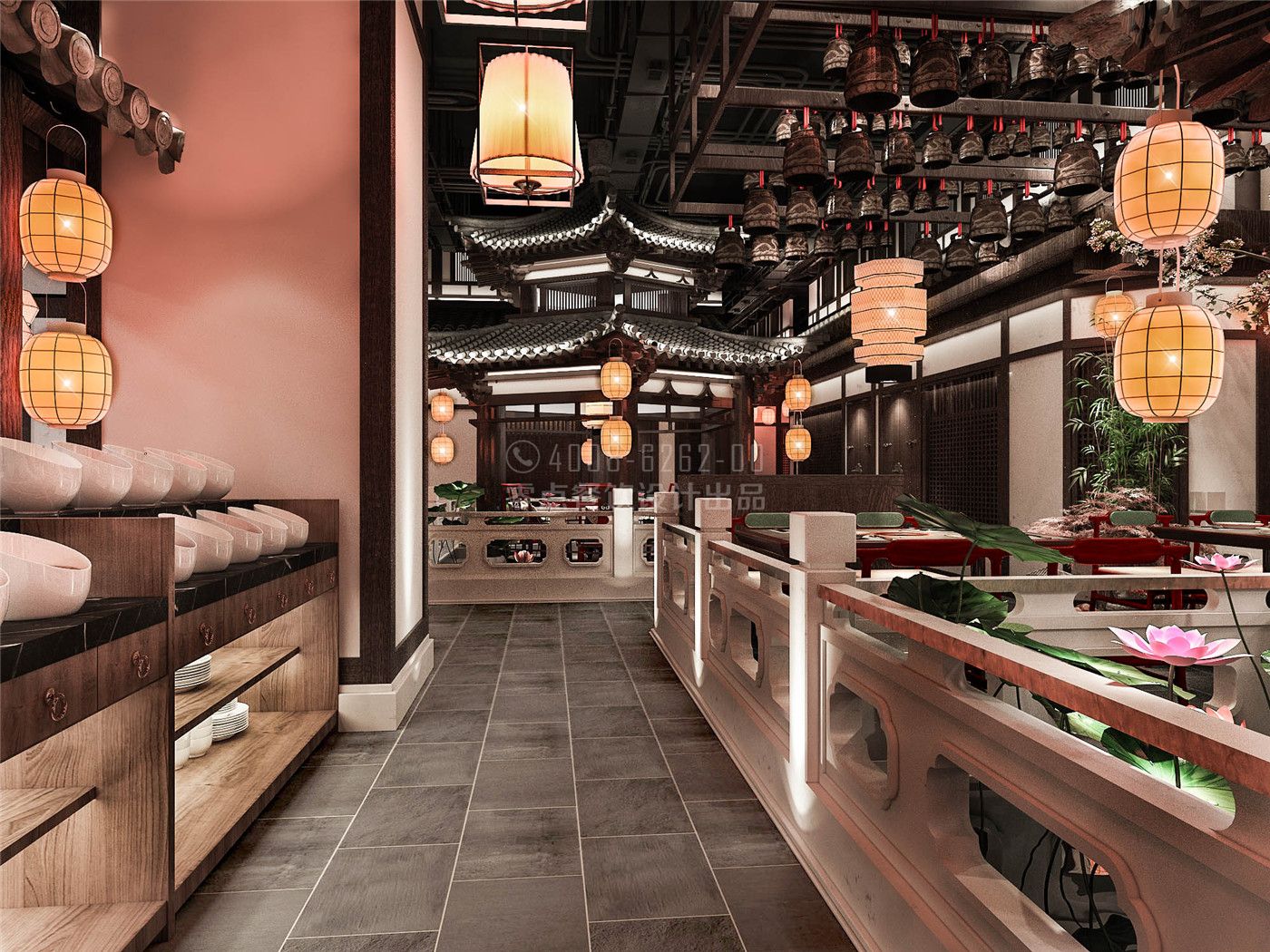 添一顺-火锅店【唐代古风】 - 餐饮装修公司丨餐饮设计丨餐厅设计公司